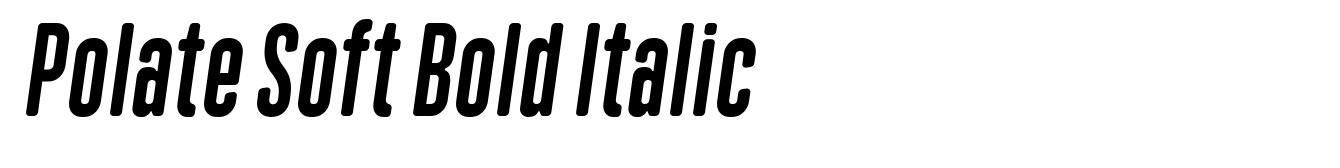 Polate Soft Bold Italic